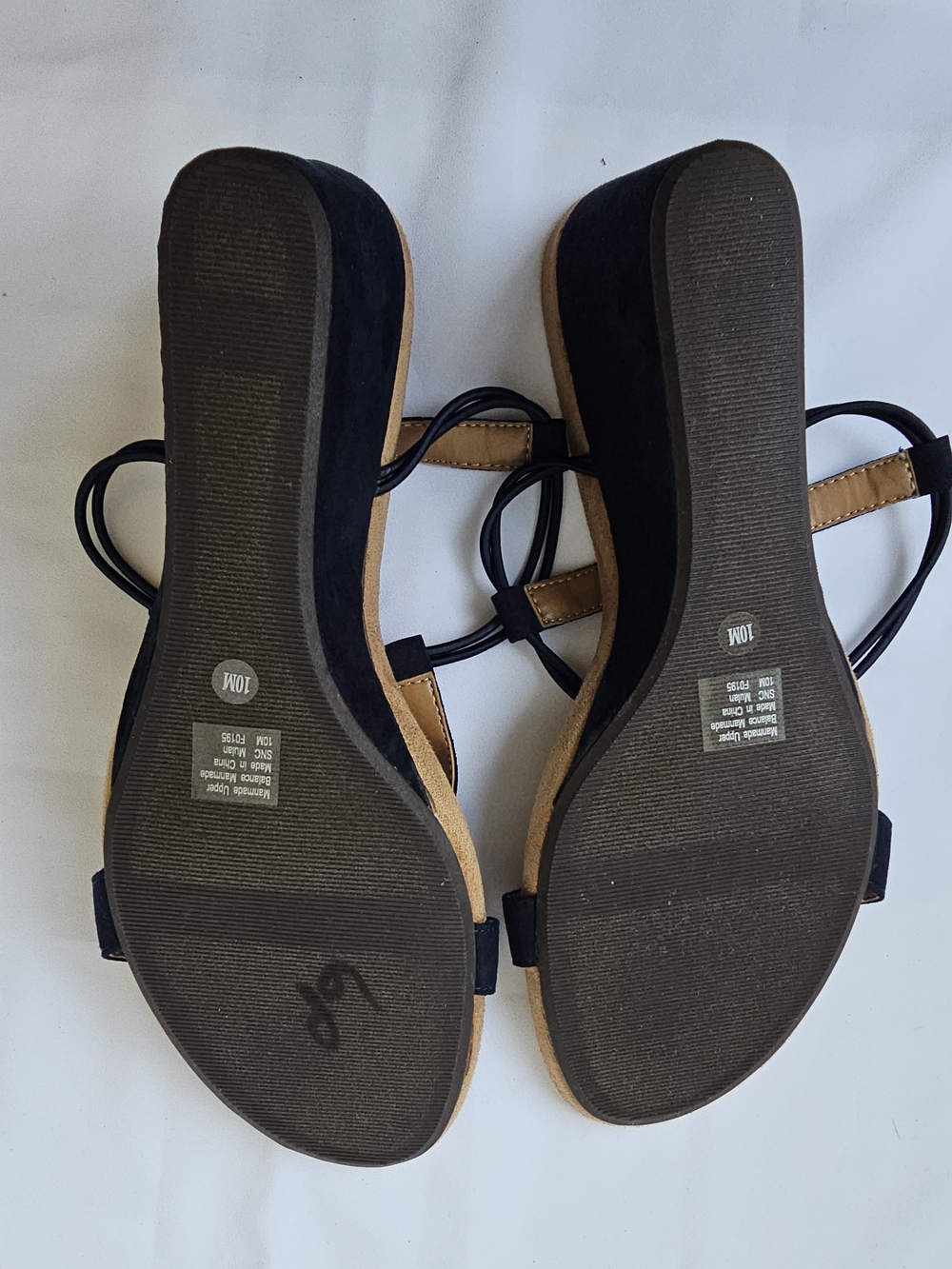 Style & Co. Mulan Wedge Sandals – Navy Blue (T-Strap) - Picture 12 of 16